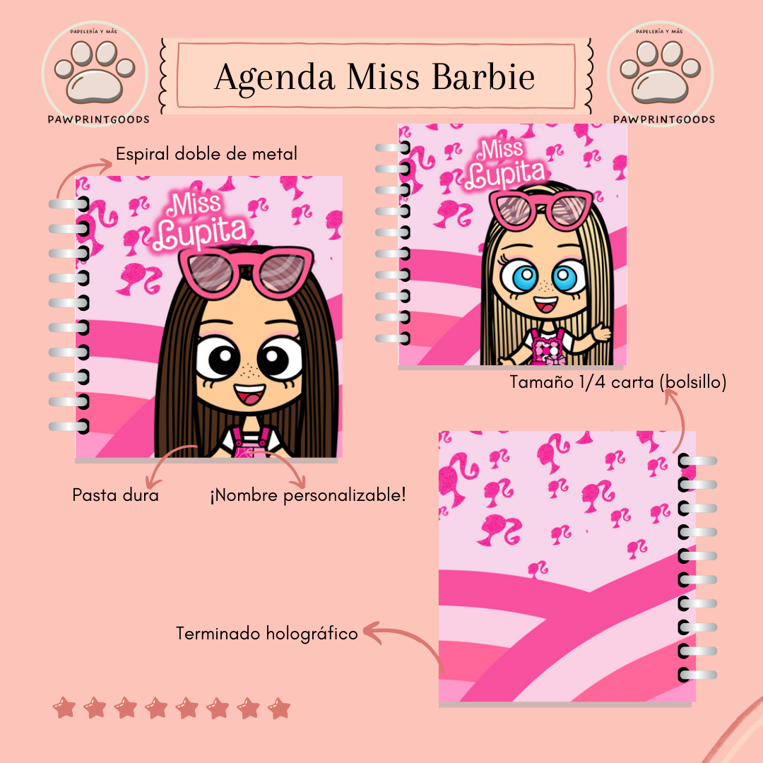 Agenda Miss Barbie 2025