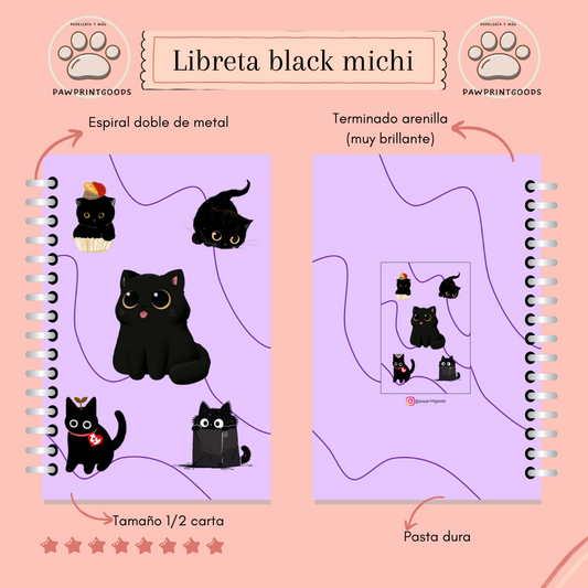 Libreta Black michi