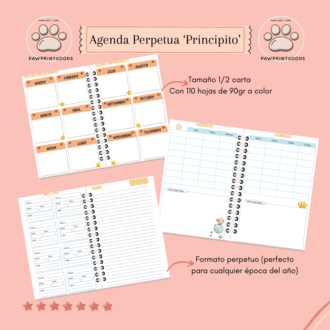 Agenda perpetua 'Principito'