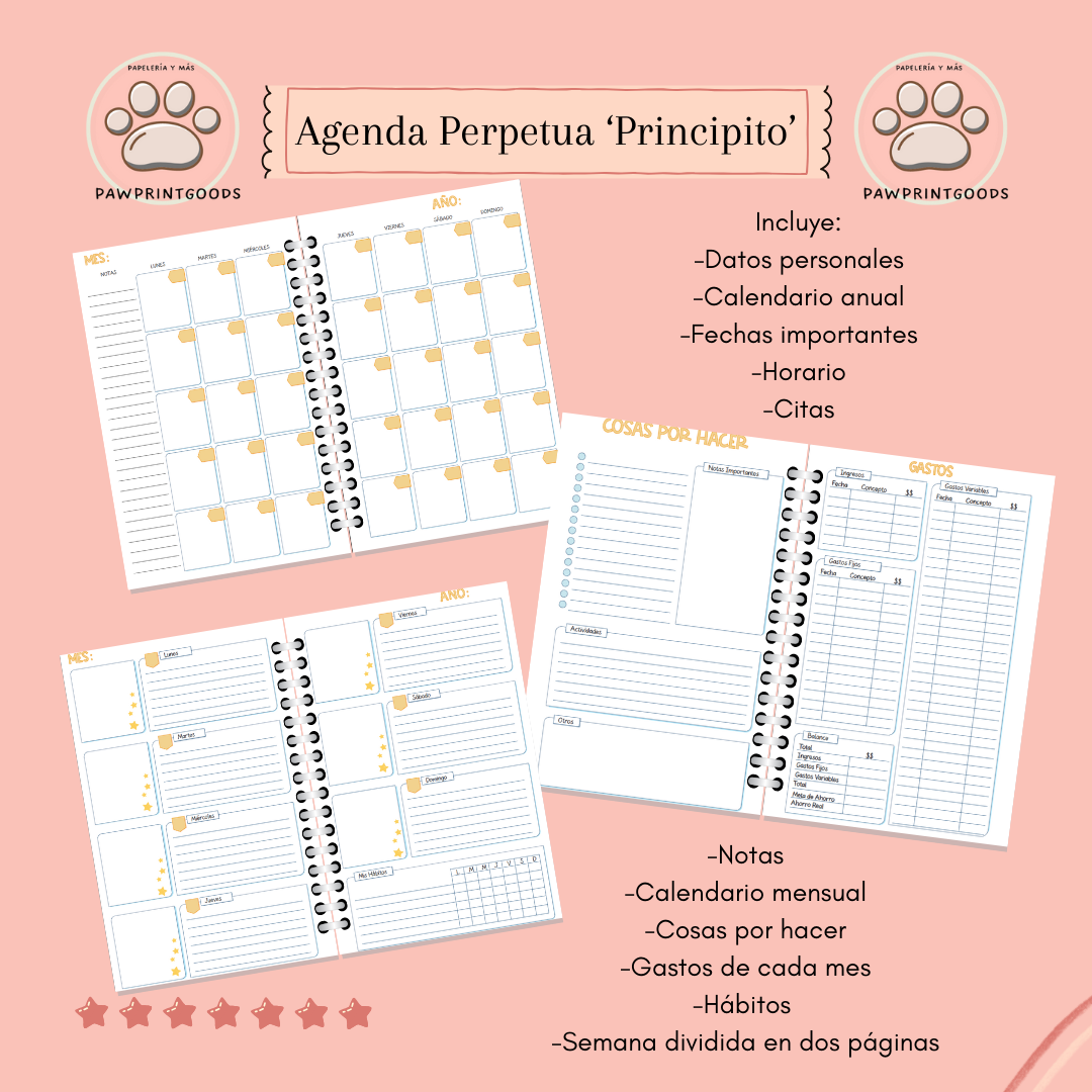 Agenda perpetua 'Principito'