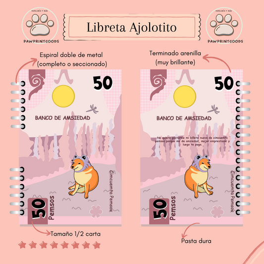 Libreta Ajolo-Cheems (Billete de $50)