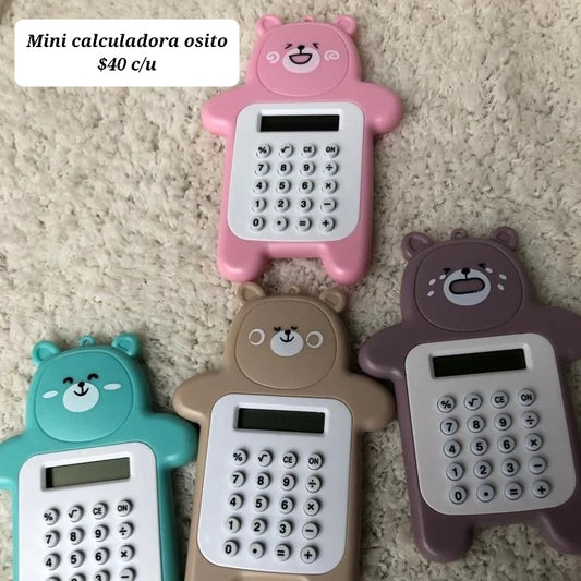 Mini Calculadora diseño Osito