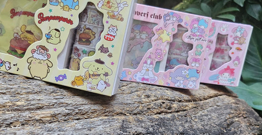 Set WashiTape y Stickers Sanrio