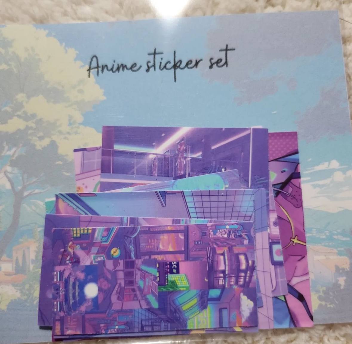 Anime sticker set